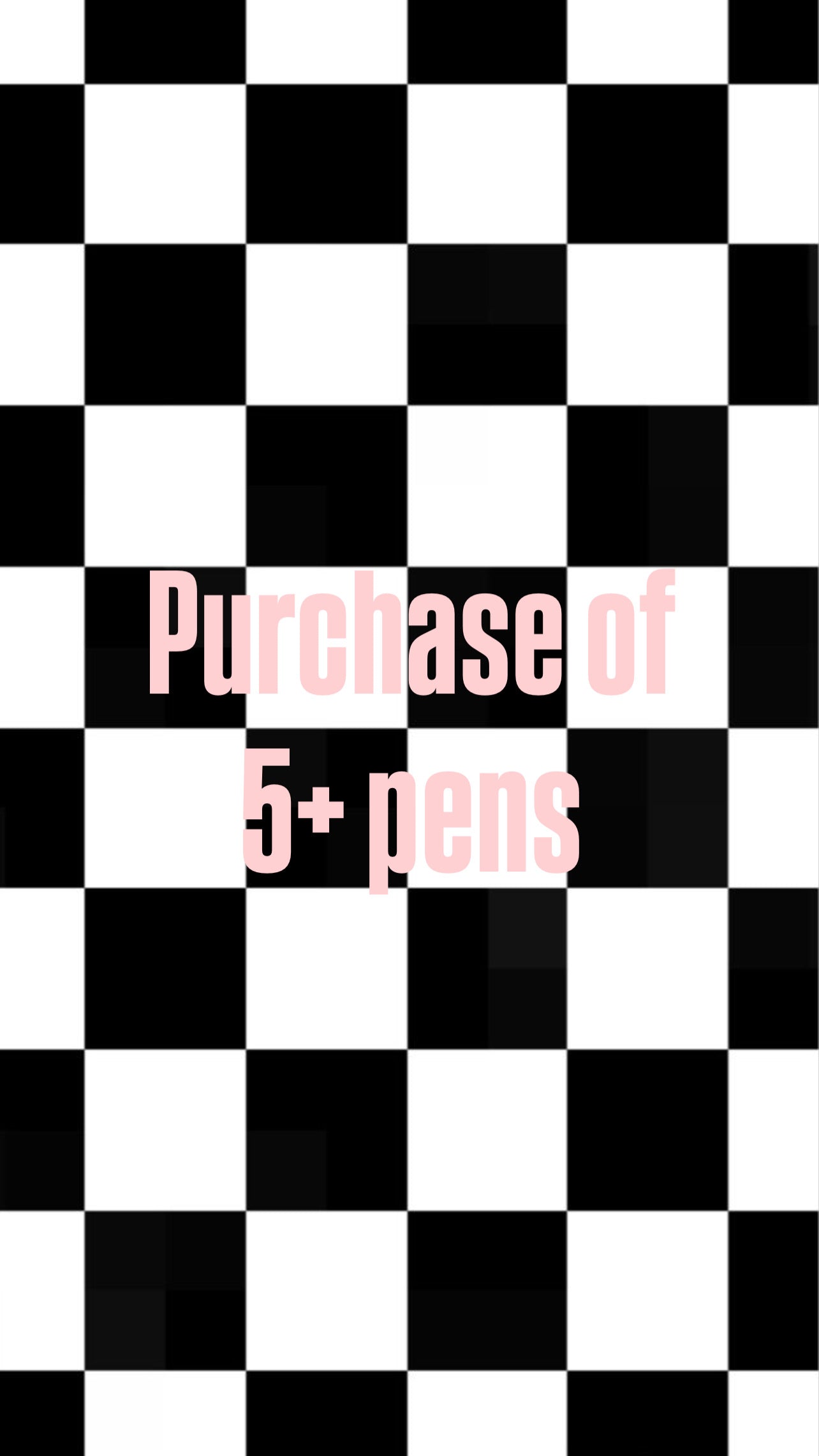 5 or more regular pen purchase