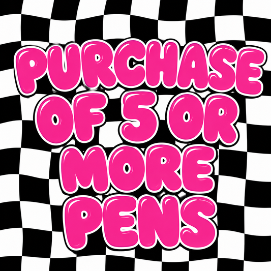 5 or more regular pen purchase